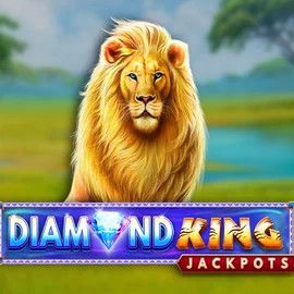 Diamond King Jackpots by SpinPlay Games, showcased at pribets.eu – game logo