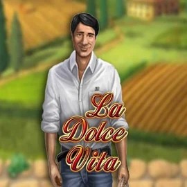 La Dolce Vita slot logo by Gamomat at Pribet Casino
