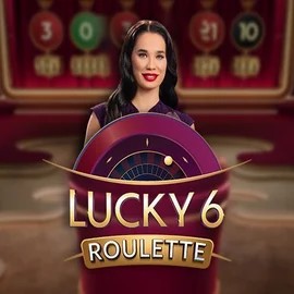 Lucky 6 Roulette online game logo by Pragmatic Play on pribets.eu