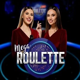 Mega Roulette logo by Pragmatic Play at Pribet Casino