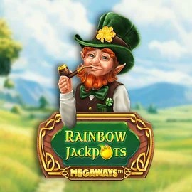 Rainbow Jackpots Megaways logo – Jackpots by Red Tiger Gaming at Pribet Casino