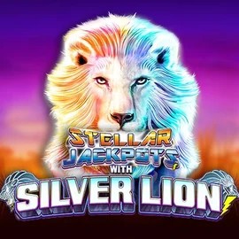 Stellar Jackpots with Silver Lion slot visual from Lightning Box Game available on pribets.eu